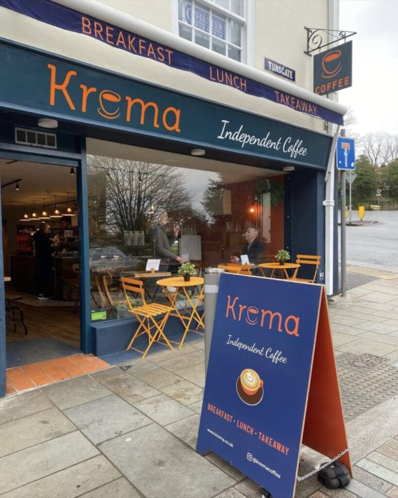 Krema Coffee in Guildford - External Painting Work