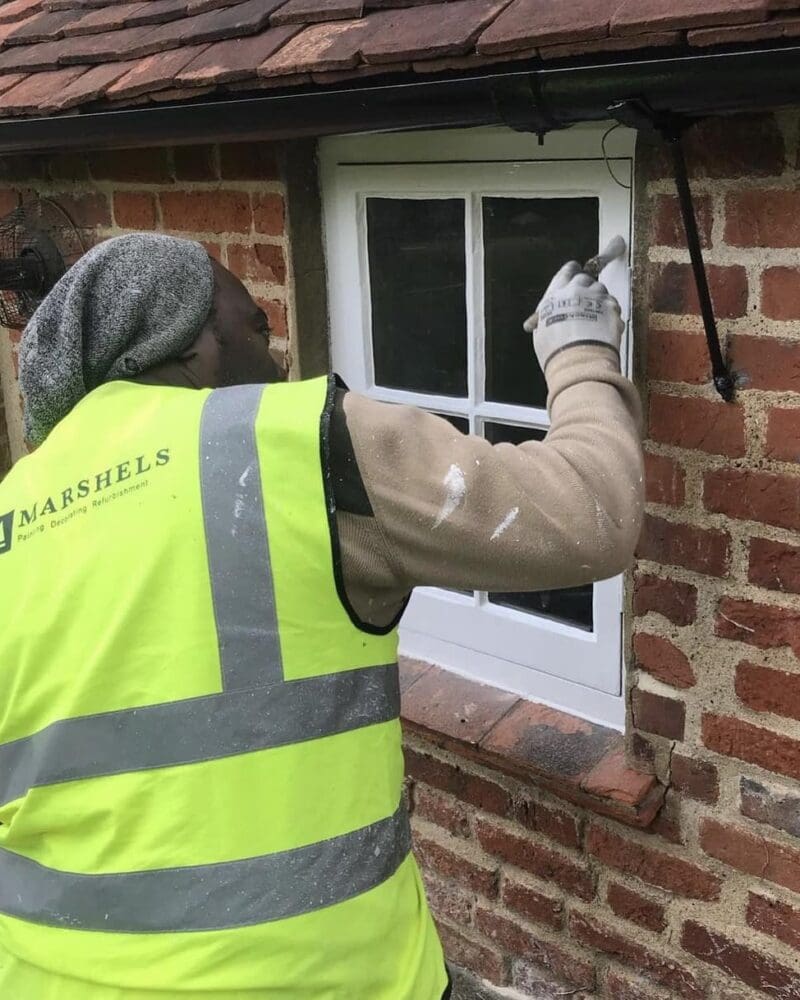 painting a grade 2 listed building windows