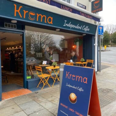 Repair and Repaint of Independent Local Business in Guildford, Krema Coffee House