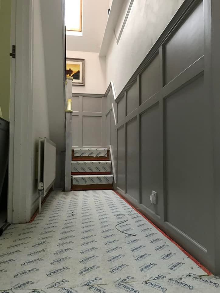hallway wall panelling