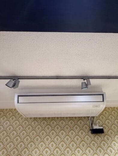 interior air con unit installed