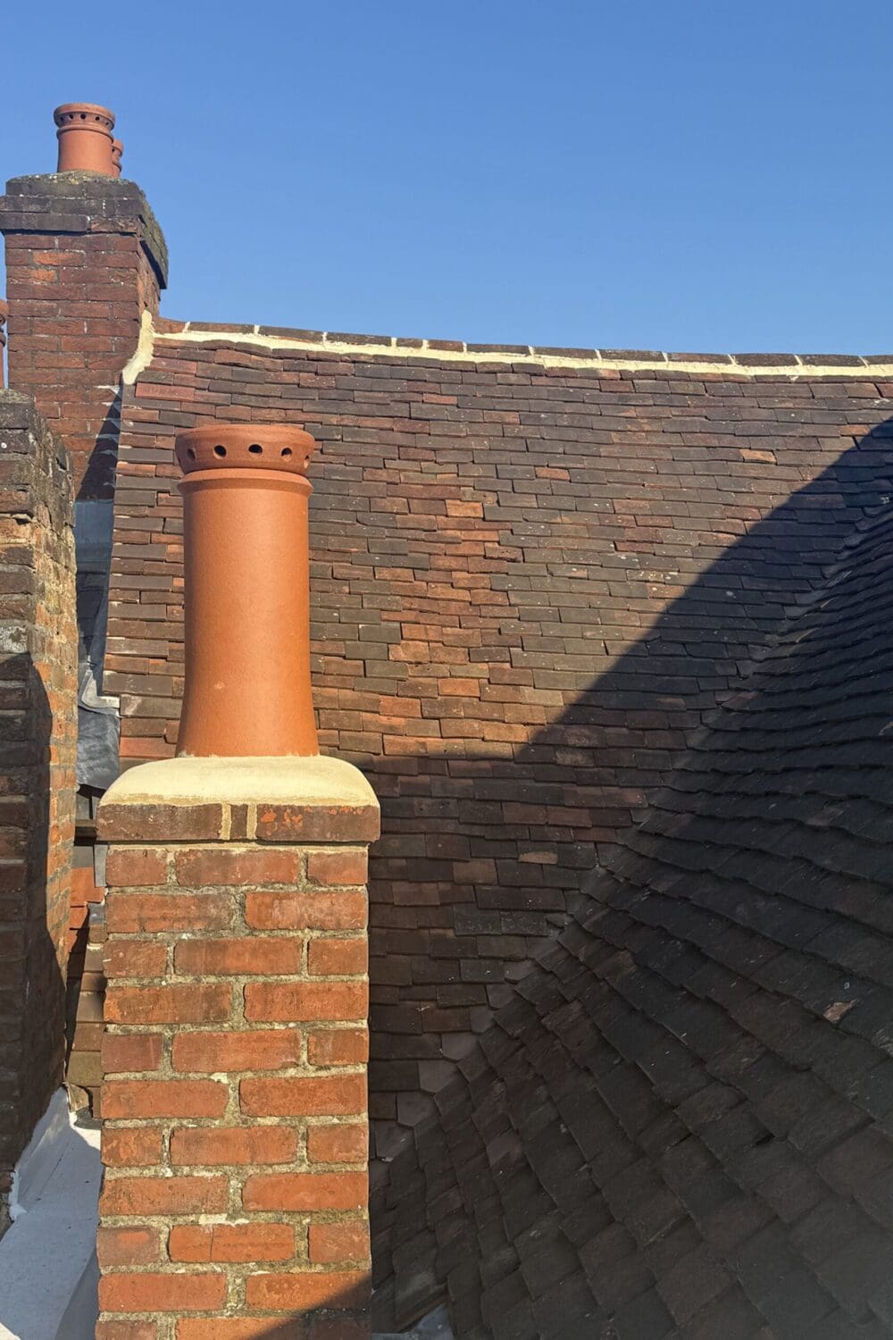 chimney refurbishment of commercial property in surrey
