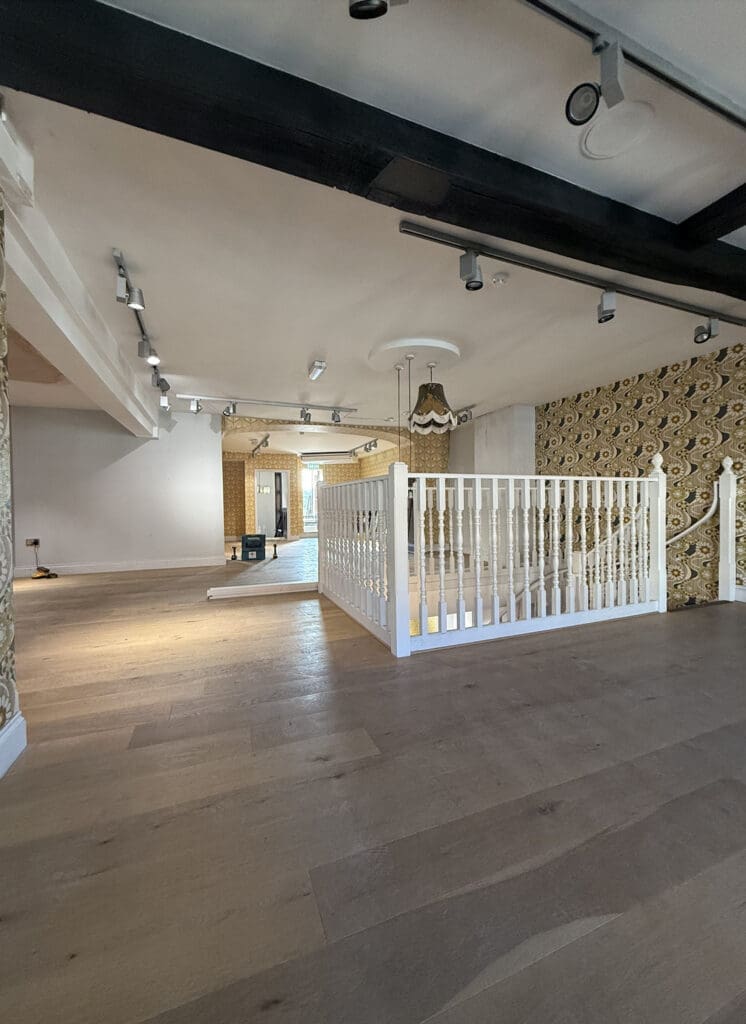 full interior transformation for commercial retail property in farnham