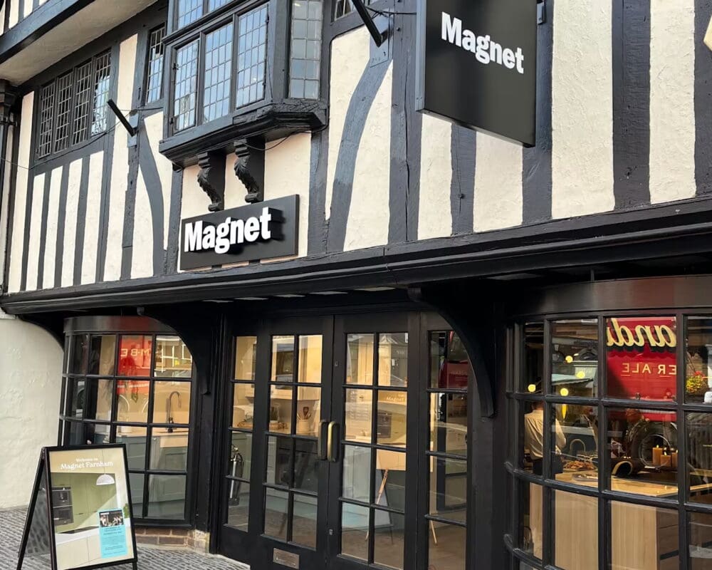 Commercial Shop Refurbishment completed in Farnham for new Magnet Kitchens Store