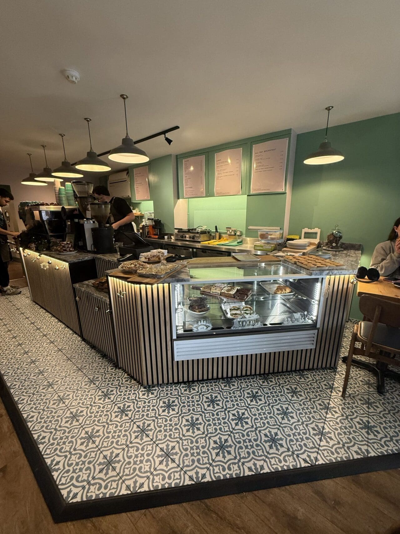 sorrel social cafe installation of joinery including breakfast bar and new furtinure