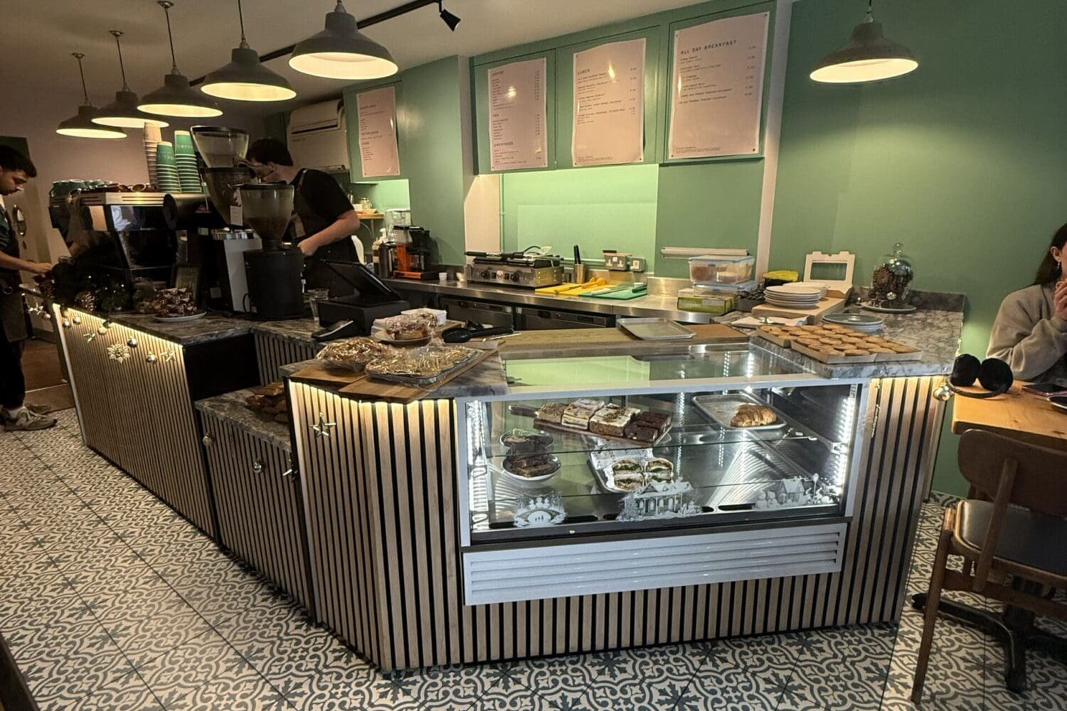 sorrel social cafe installation of joinery including breakfast bar and new furtinure