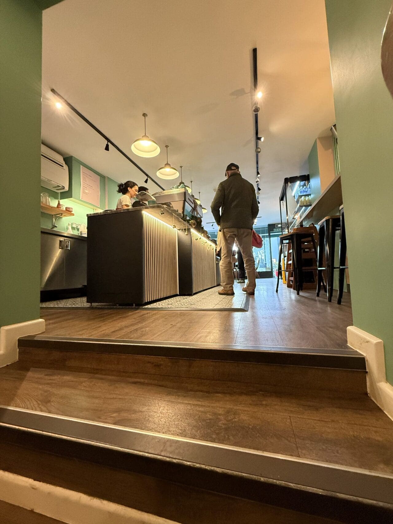 sorrel social cafe with upgraded interior lighting