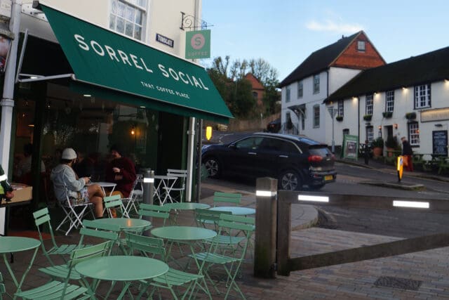 full refurbishment of sorrel social cafe in guildford