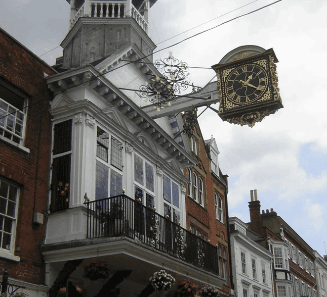 guildhall clocktower in guildford